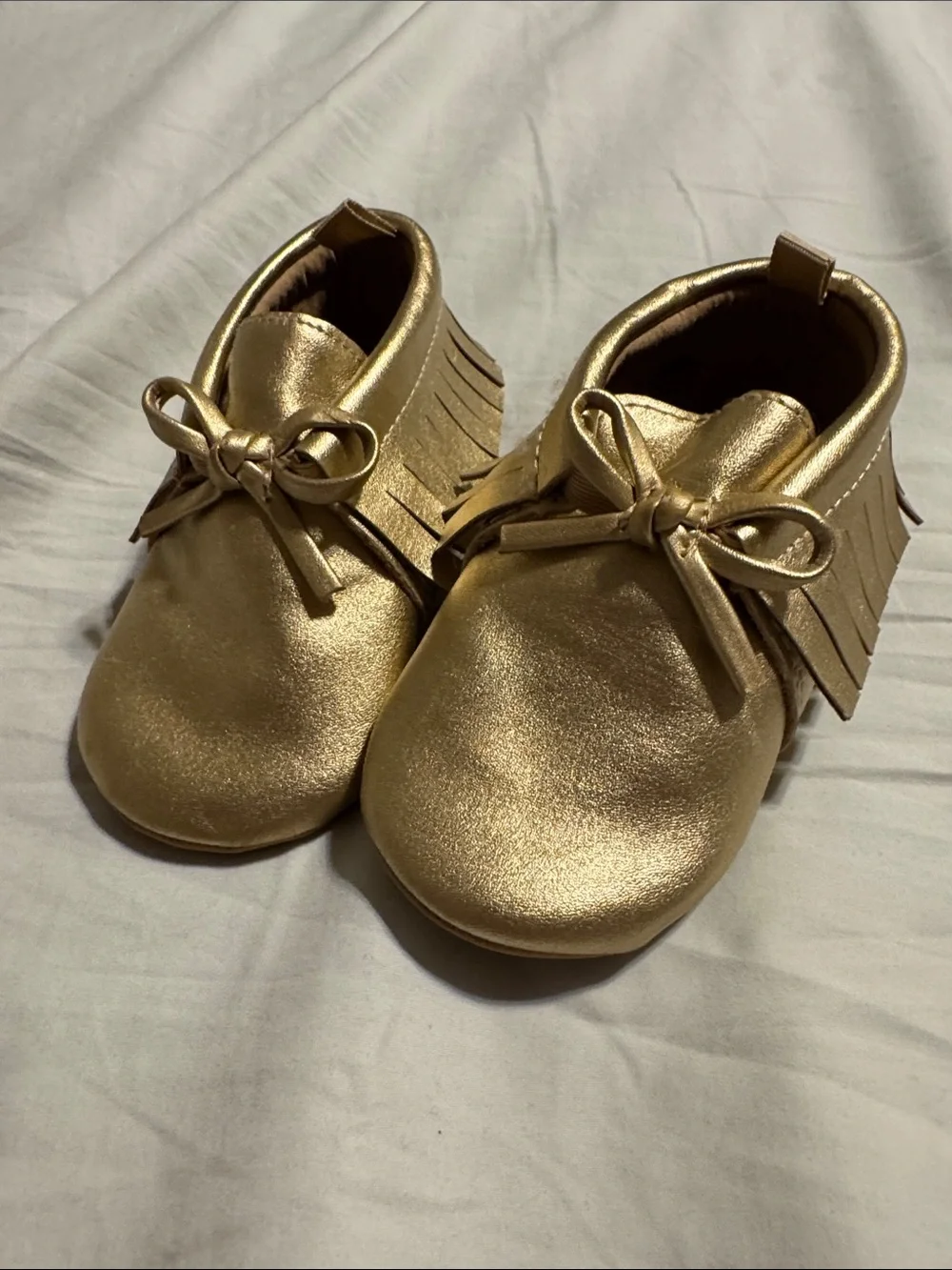 Gold Fringe Moccasins - Kids Shoes Old Navy size 12-18mos